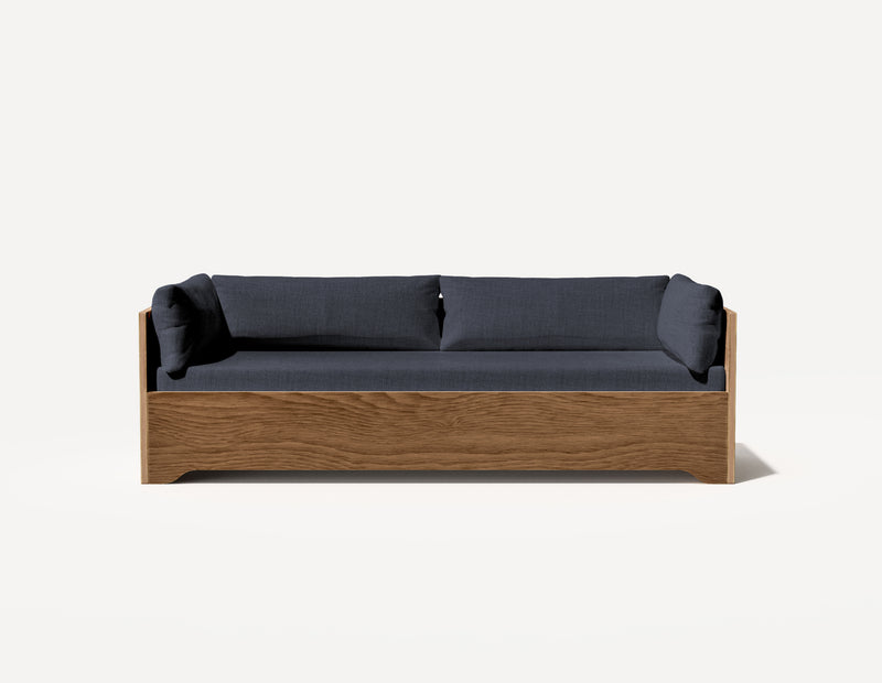 Das SLOWE Schlafsofa – Original Dreisitzer (Walnuss)