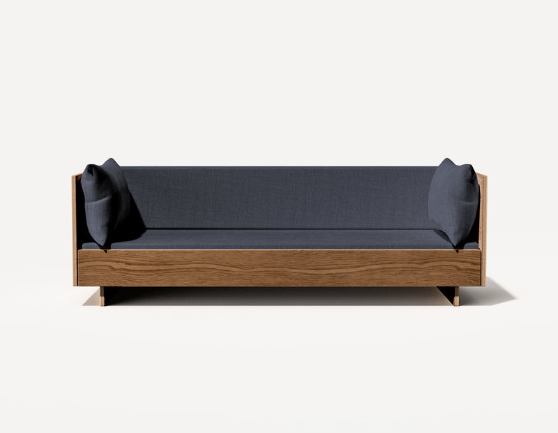 Das SLOWE Schlafsofa – Dreieinhalbsitzer (Walnuss)