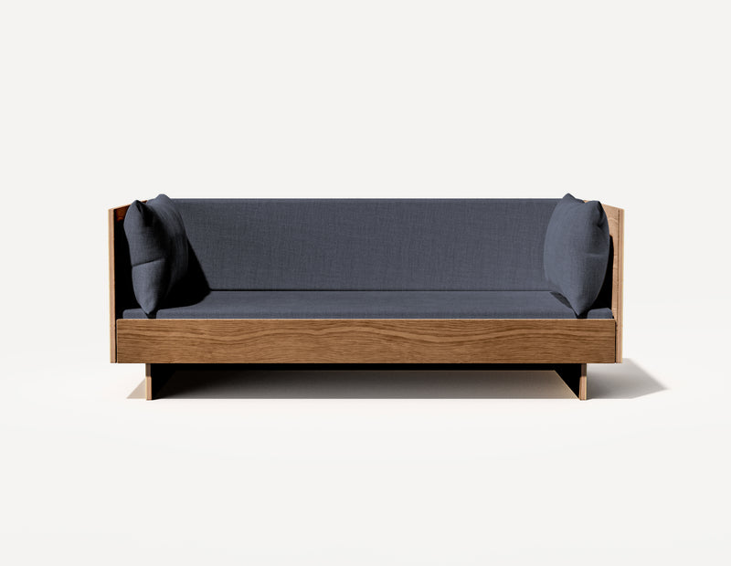 Das SLOWE Schlafsofa – Original Dreisitzer (Walnuss)