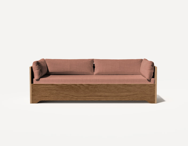 Das SLOWE Schlafsofa – Original Dreisitzer (Walnuss)