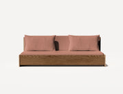 Das Großeltern-Schlafsofa – Dreisitzer (Walnuss)