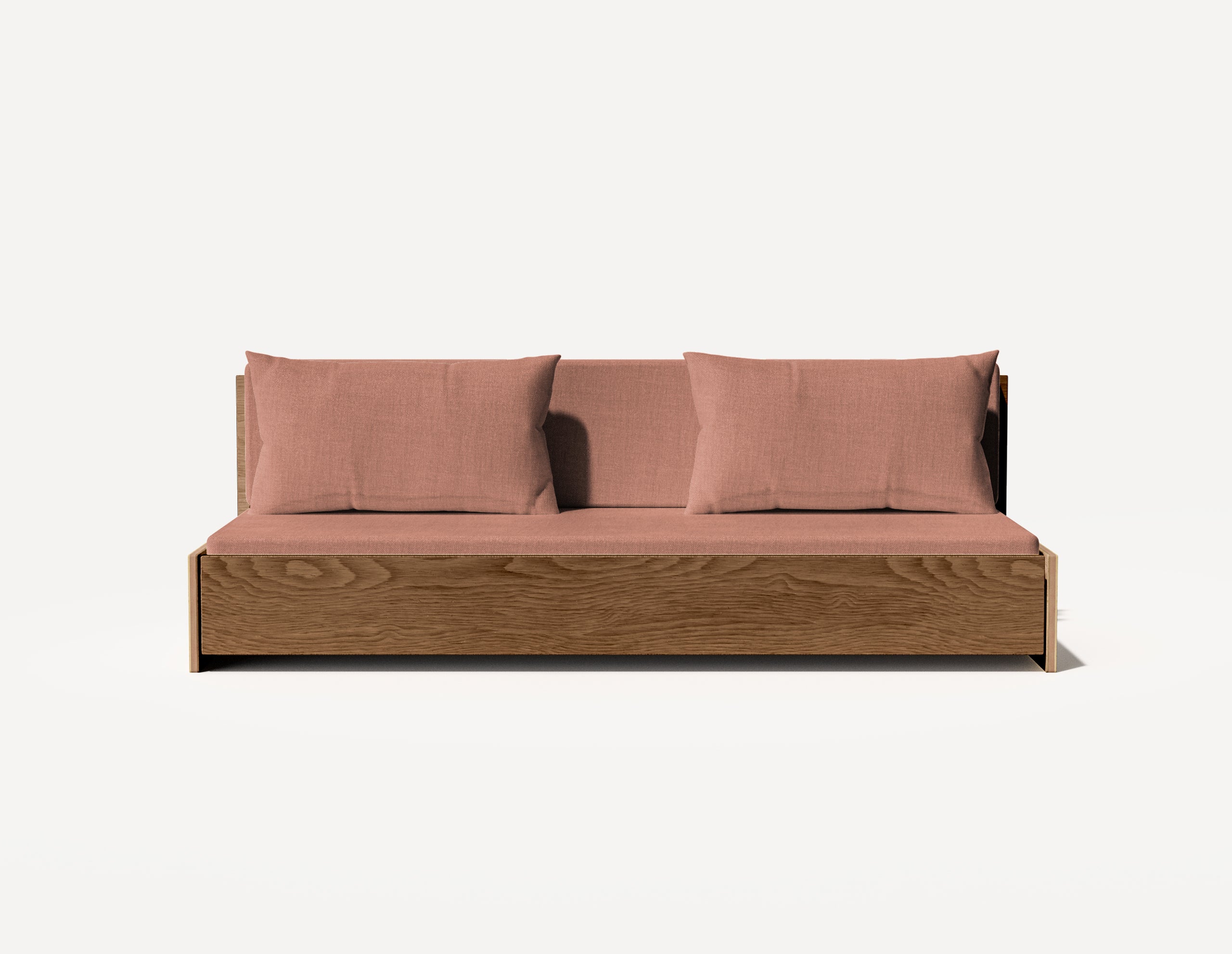 Das Großeltern-Schlafsofa – Dreisitzer (Walnuss)