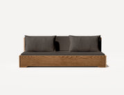 Das Großeltern-Schlafsofa – Dreisitzer (Walnuss)