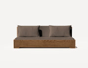 Das Großeltern-Schlafsofa – Dreisitzer (Walnuss)