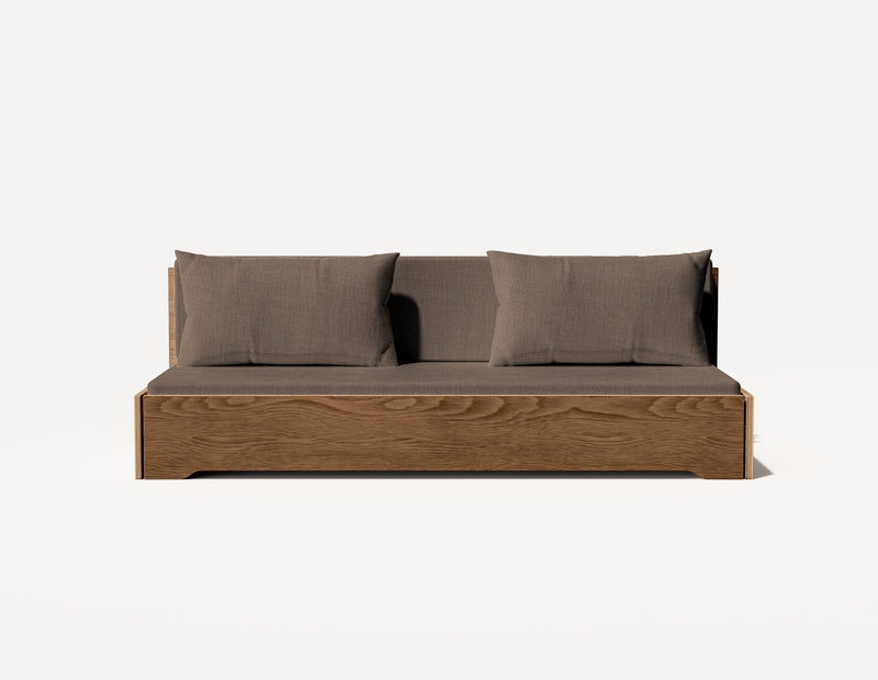 The Grandparent Sofa Bed - Three Seater (Walnut)