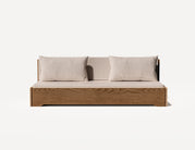 Das Großeltern-Schlafsofa – Dreisitzer (Walnuss)