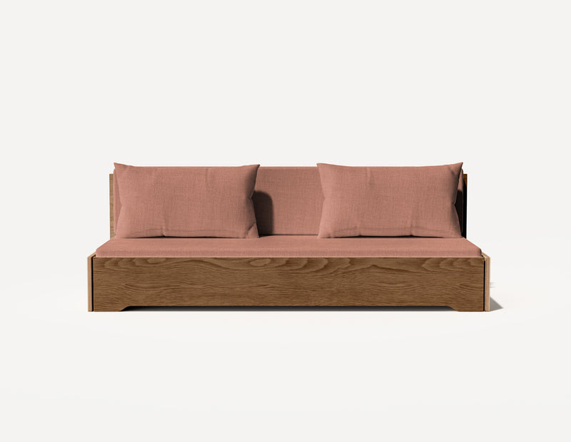 The Grandparent Sofa Bed - Three Seater (Walnut)