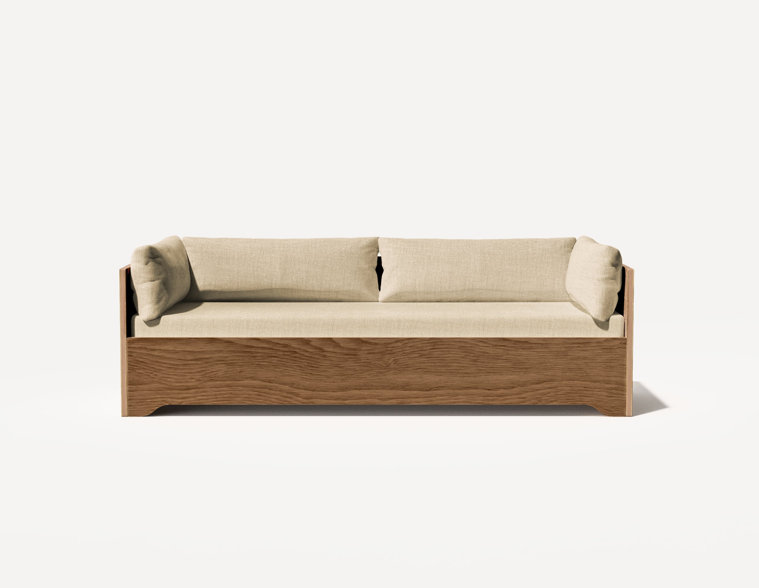 The SLOWE Sofa Bed - 'Two and-a-half' Seater (Walnut)