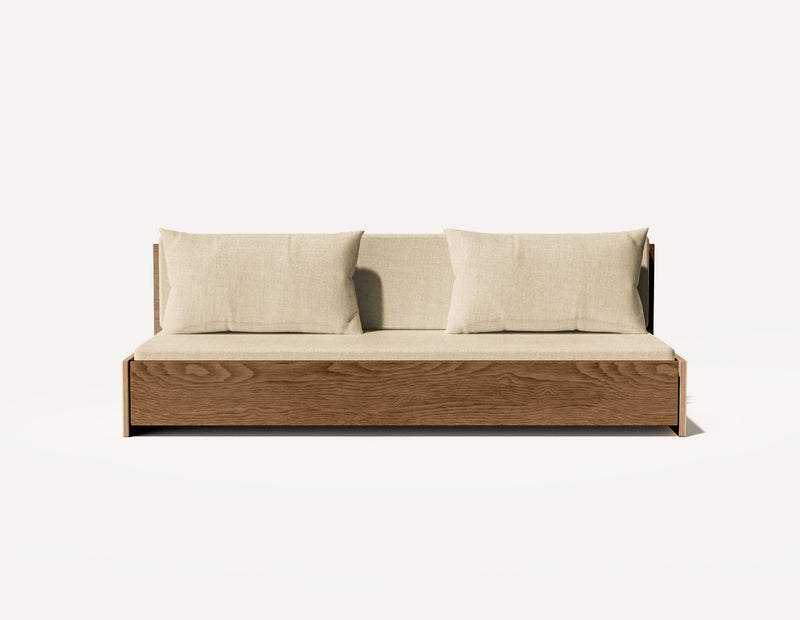 The Grandparent Sofa Bed - Three Seater (Walnut)