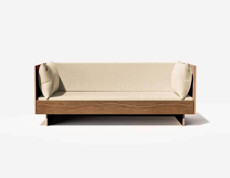 Das SLOWE Schlafsofa – Original Dreisitzer (Walnuss)
