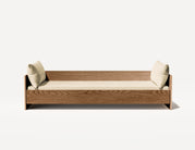 The Wall Einzel-Tagesbett – Dreisitzer (Walnuss) 