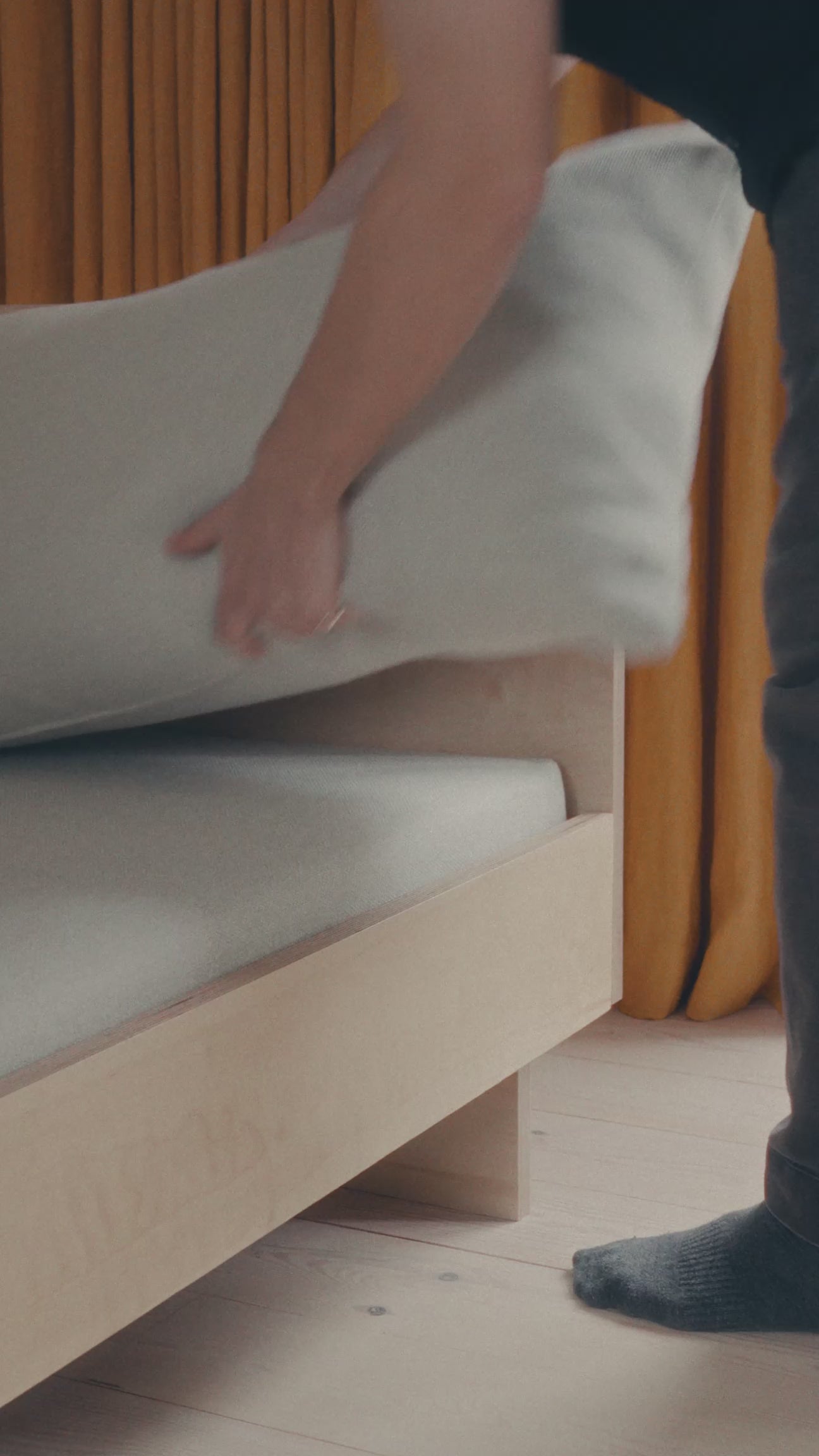 The SLOWE Sofa Bed - Original Three Seater (Oak)